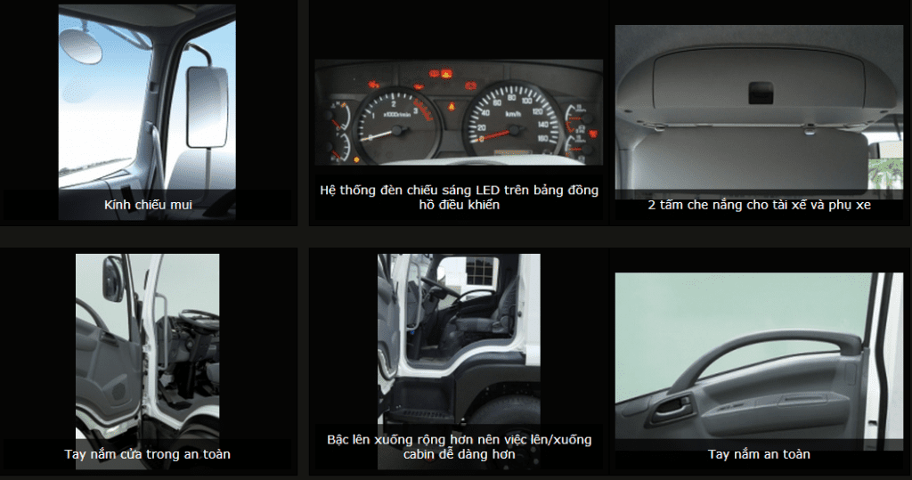 Hệ thống an toàn xe Isuzu 15 tấn