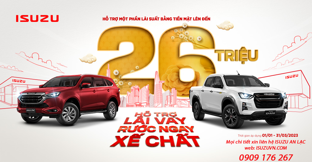 Chương trình khuyến mãi của Isuzu Việt Nam chào xuân 2023