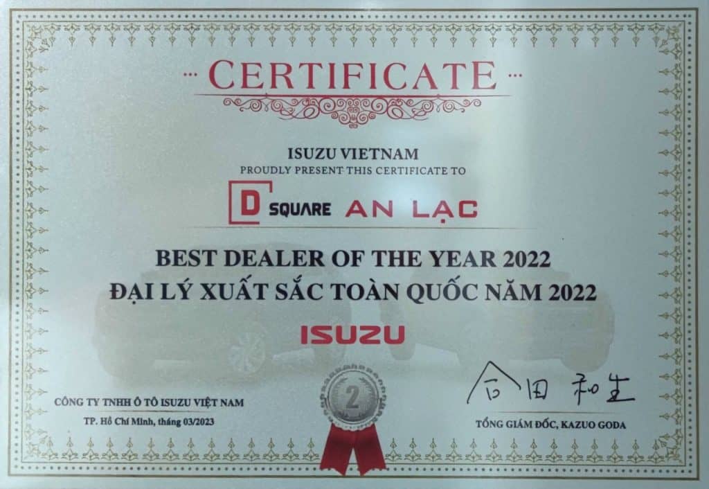Đại Lý Xuất Sắc Toàn Quốc Năm 2022